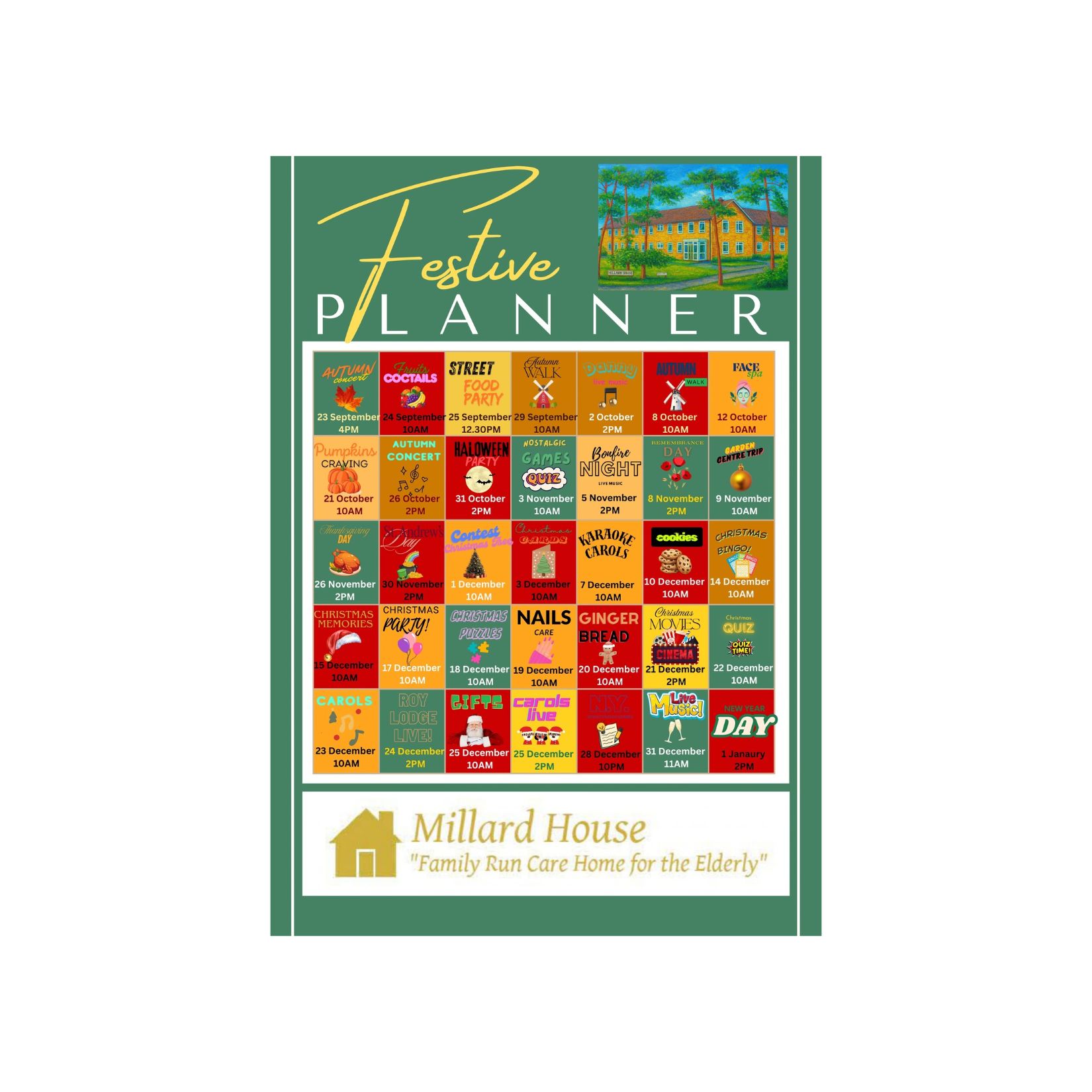 The Festive Season is Coming to Millard House! Image